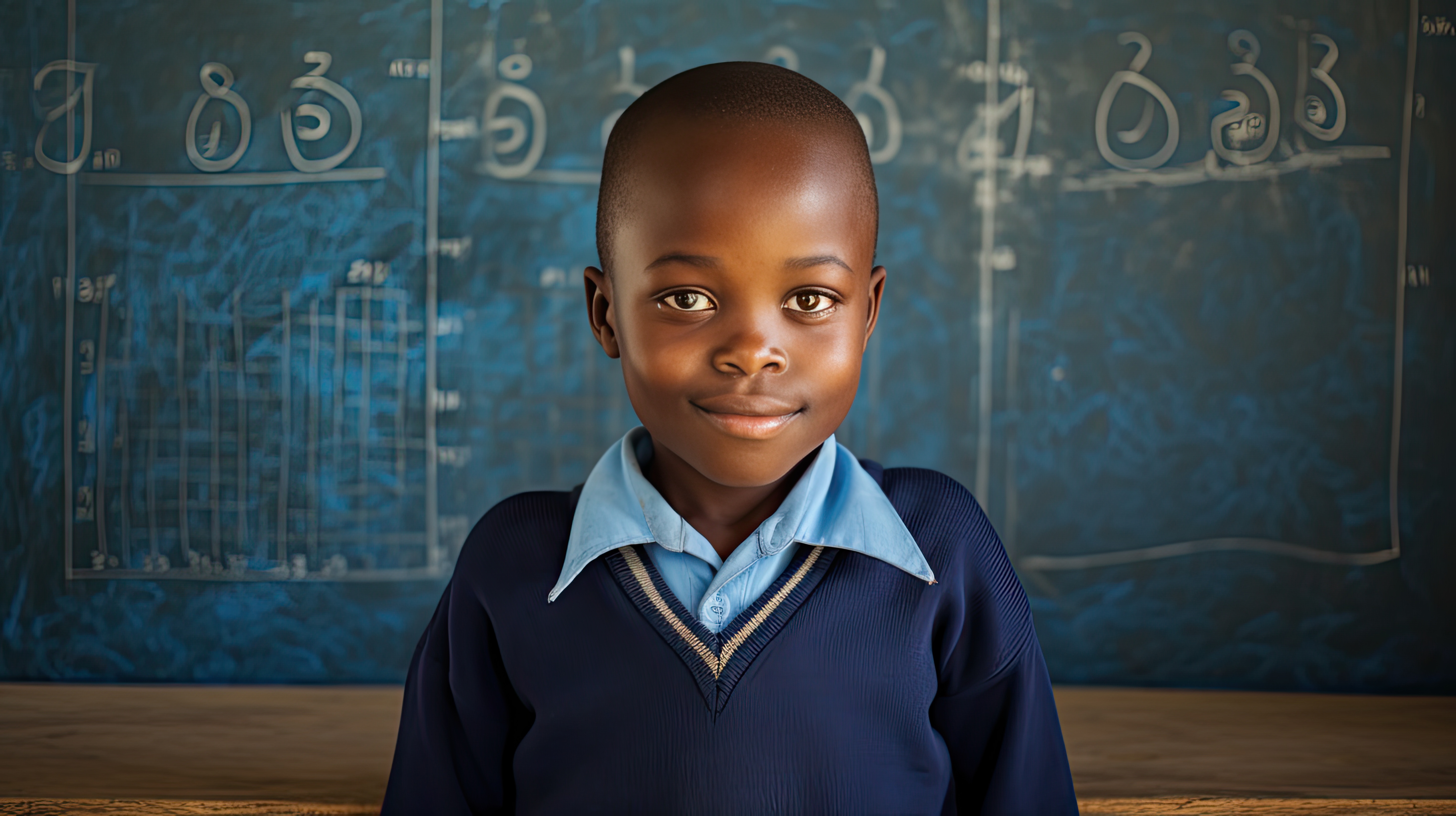 Student at chalkboard