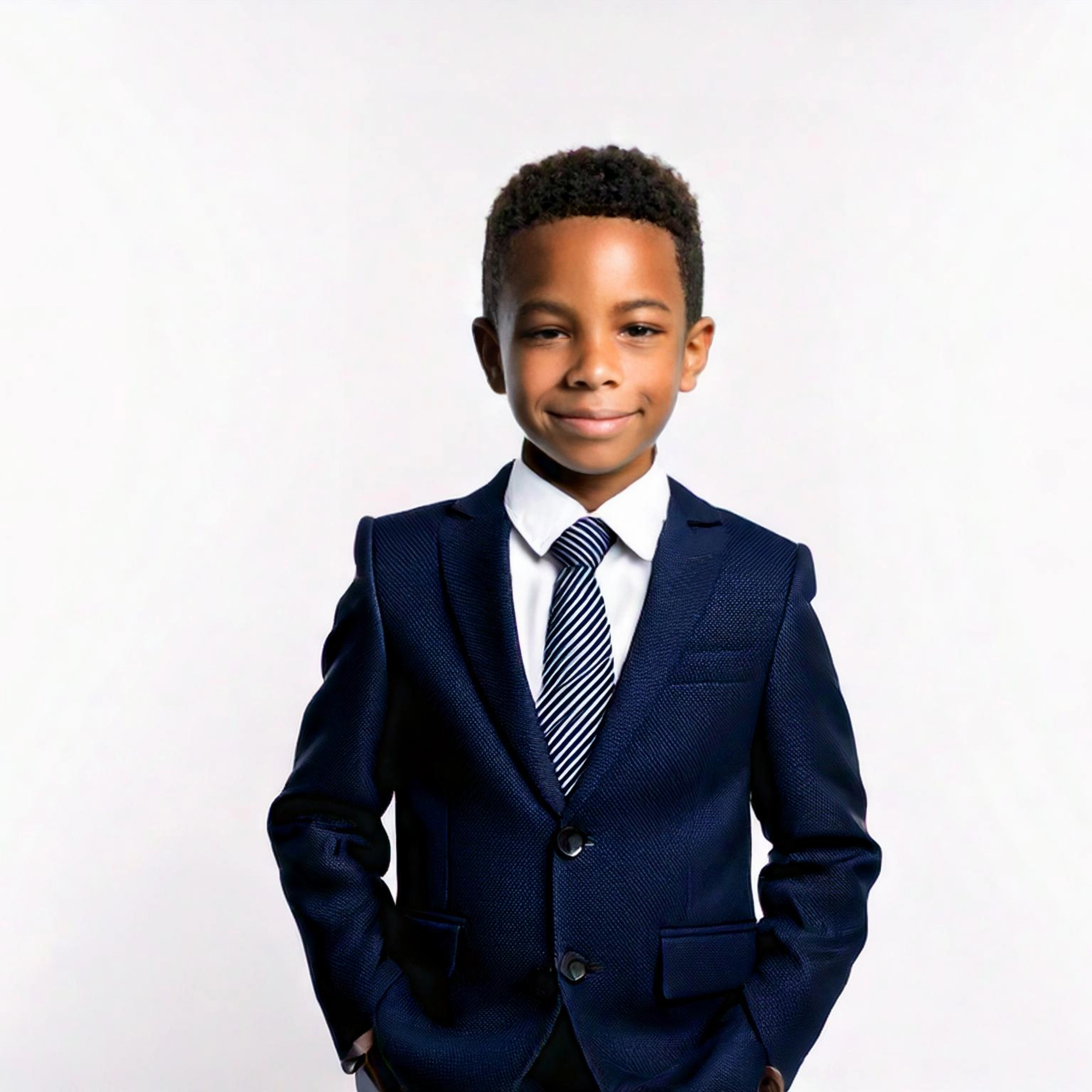 Student in formal uniform